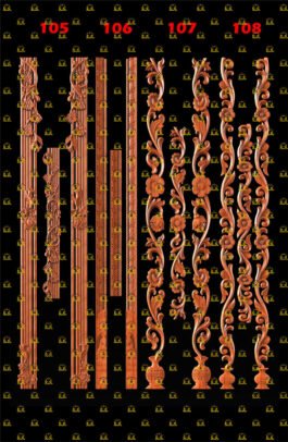 Main Door Border Design-105-108