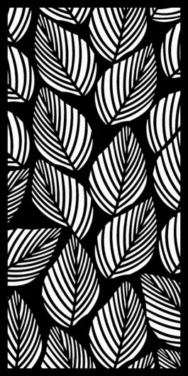 Leaf CNC Jali Design STL | Modern Partition Panel