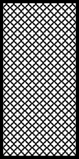 Geometric CNC Jali Design STL | Lattice Pattern Panel