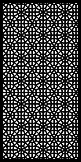 Geometric CNC Jali Design STL | Radial Pattern Panel
