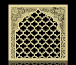 Islamic Arch Jali Panel RLF File for CNC Wood Carving