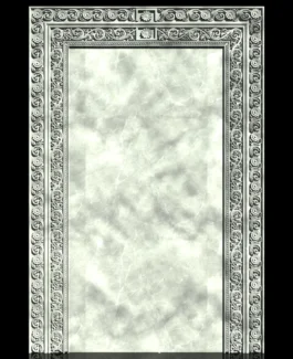 Luxury Floral Marble Frame RLF File for CNC Wall Panel Carving