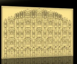 Royal Hawa Mahal Window Panel RLF File for CNC Wood Carving