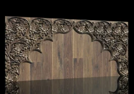 Luxury Floral Arch Frame RLF File for CNC Wood Carving