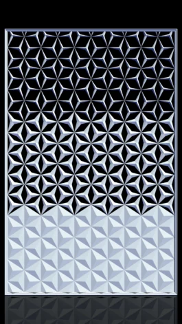 3D Geometric Wall Panel RLF File for CNC Carving (Modern Pattern Design)