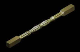 3D CNC Spindle Rod Design STL for Furniture & Railings