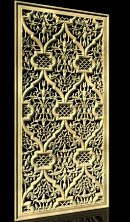 Luxury Floral Jali Panel RLF File for CNC Wood Carving