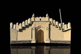 Traditional Rajasthani Haveli Entrance RLF File for CNC Wall Carving