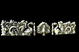 Royal Peacock Decorative Border RLF File for CNC Carving