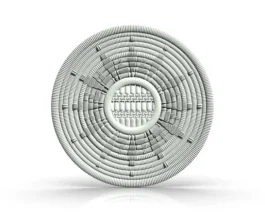 Modern Circular Geometric CNC Wall Art Design RLF File for Wood Carving