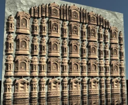 Royal Hawa Mahal Jharokha Window Collection RLF File for CNC Carving