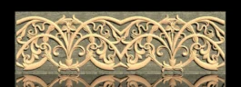 Floral Decorative CNC Border Design RLF File for Wood Carving