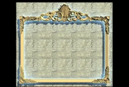 Luxury Floral CNC Mirror Frame Design RLF File for Wood Carving