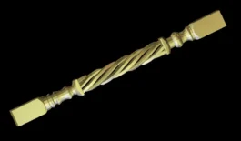 3D CNC Open Twisted Spindle Railing STL File for Stair Baluster Design