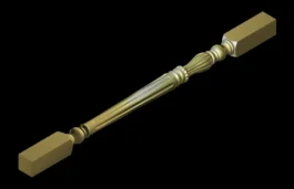 3D CNC Spindle Design STL File for Wood Turning & Furniture Rod