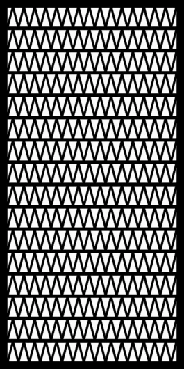 Geometric Triangle CNC Jali Design STL | Zigzag Pattern Panel