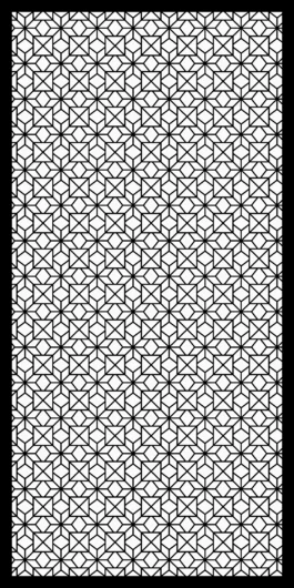 Square CNC Jali Design STL | Grid Pattern Panel