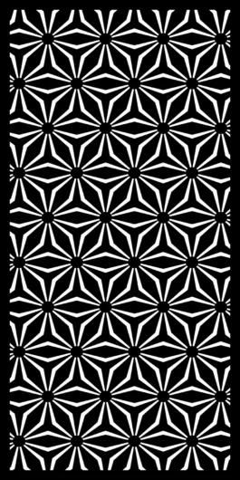 2D Geometric CNC Jali Design STL for Laser Cutting Panel