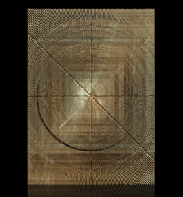 Abstract Circular Wave CNC Wall Panel RLF File for Wood Carving