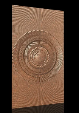 Modern Radial Abstract CNC Wall Panel RLF File for Decorative Carving