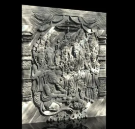 Lord Ram Darbar 3D CNC Design | Ram Sita Hanuman 3D Wood Carving Relief
