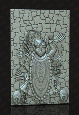 Lord Krishna 3D CNC Design | Krishna Flute Wood Carving Relief