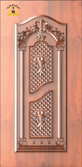 Premium Arch CNC Door Design | Luxury 3D Wooden Door STL, DXF, RLF CNC Router File