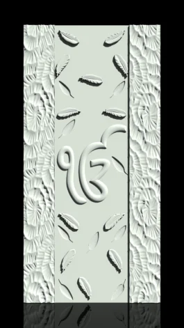 Minimalist Ik Onkar CNC Wall Panel Design | Modern Sikh 3D MDF Art RLF File