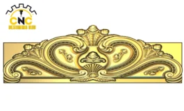 3D Ornamental CNC Furniture Panel Carving Design