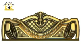 3D CNC Shell Floral Furniture Panel Carving Design